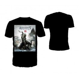  T-Shirt Black - ASSASSIN'S CREED 3 - Game Cover (L)