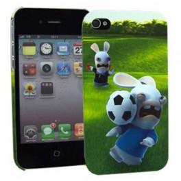 Coque Iphone 5 : LAPINS CRETINS -Foot