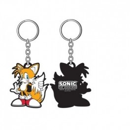 Sonic the Hedgehog- Standing Tails Rubber Keychain