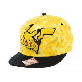 Casquette 'Pokémon' : Pikachu - snap back - jaune 